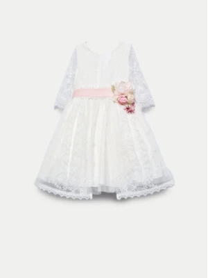 Abel & Lula Sukienka elegancka 5041 Écru Regular Fit