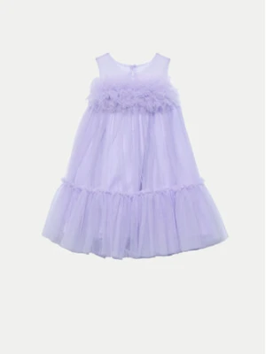 Abel & Lula Sukienka elegancka 5051 Fioletowy Regular Fit