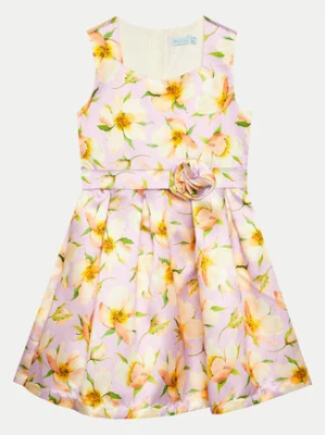 Abel & Lula Sukienka elegancka 5054 Fioletowy Regular Fit