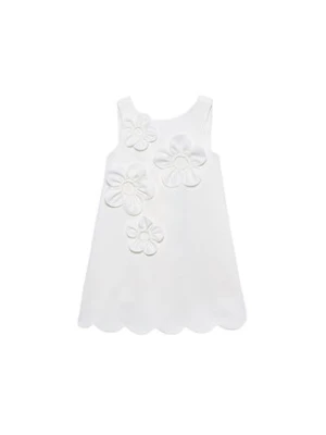 Abel & Lula Sukienka elegancka 5055 Biały Regular Fit