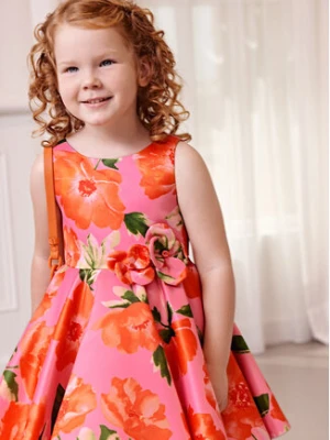 Abel & Lula Sukienka elegancka 5060 Kolorowy Regular Fit