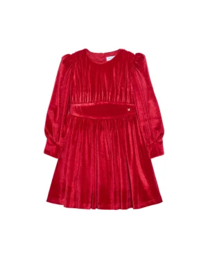 Abel & Lula Sukienka elegancka 5528 Czerwony Regular Fit
