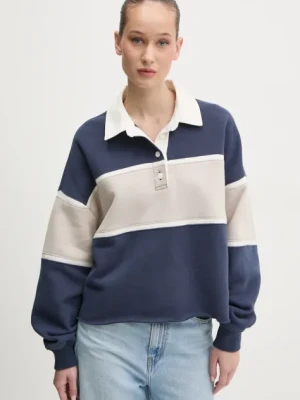 Abercrombie & Fitch bluza damska kolor granatowy wzorzysta KI152-5112