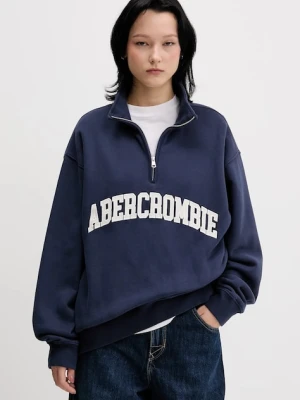Abercrombie & Fitch bluza damska kolor niebieski z aplikacją KI152-5427-200