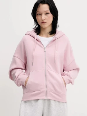 Abercrombie & Fitch bluza damska kolor różowy z kapturem KI152-5417-601