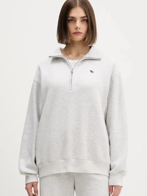Abercrombie & Fitch bluza damska kolor szary melanżowa KI152-5418-912