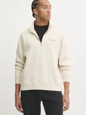 Abercrombie & Fitch bluza męska kolor beżowy gładka KI122-4365