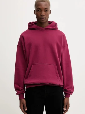 Abercrombie & Fitch bluza męska kolor bordowy z kapturem gładka KI122-5467-520