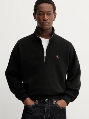 Abercrombie & Fitch bluza męska kolor czarny gładka KI122-5541-900