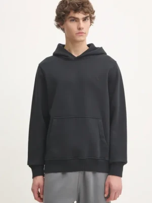 Abercrombie & Fitch bluza męska kolor czarny z kapturem gładka KI122-4273