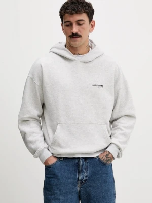 Abercrombie & Fitch bluza męska kolor szary z kapturem melanżowa KI122-5519-112