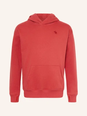 Abercrombie & Fitch Bluza Z Kapturem rot CZERWONY