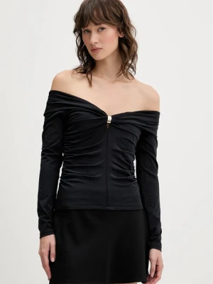 Abercrombie & Fitch bluzka damska kolor czarny gładka KI139-5664-900