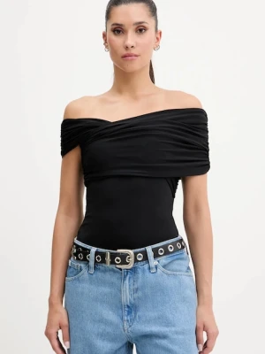 Abercrombie & Fitch body damska kolor czarny gładka KI139-5421
