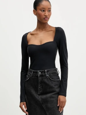 Abercrombie & Fitch body damska kolor czarny gładka KI139-5868-900
