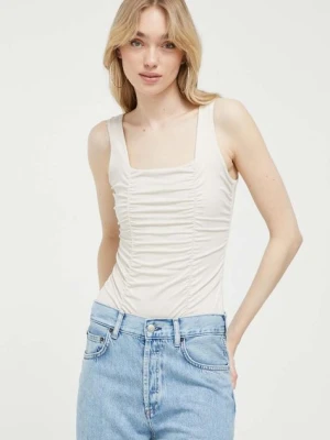 Abercrombie & Fitch body damskie kolor beżowy