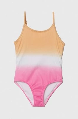 Abercrombie & Fitch jednoczęściowy strój kąpielowy dziecięcy kolor różowy