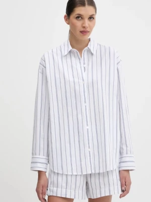 Abercrombie & Fitch koszula bawełniana damska kolor biały relaxed z kołnierzykiem klasycznym KI140-5150