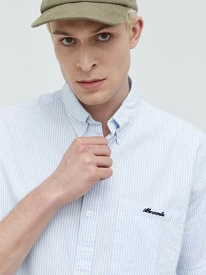 Zdjęcie produktu Abercrombie & Fitch koszula męska kolor biały relaxed z kołnierzykiem button-down