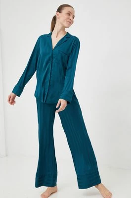 Abercrombie & Fitch koszula piżamowa damska kolor zielony