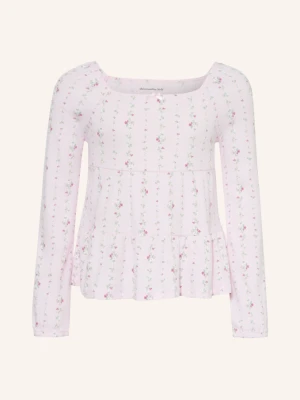 Abercrombie & Fitch Koszulka Z Długim Rękawem rosa różowy
