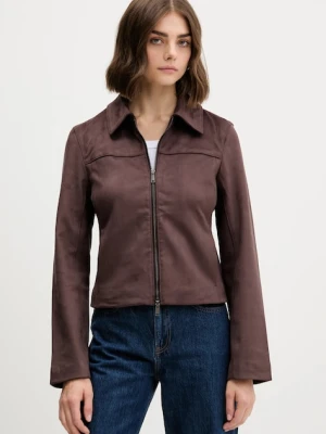 Abercrombie & Fitch kurtka kolor brązowy przejściowa KI144-5058-420