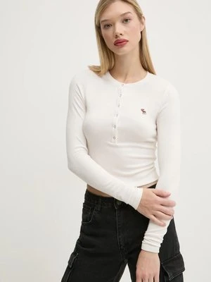 Abercrombie & Fitch longsleeve damski kolor beżowy KI139-4667