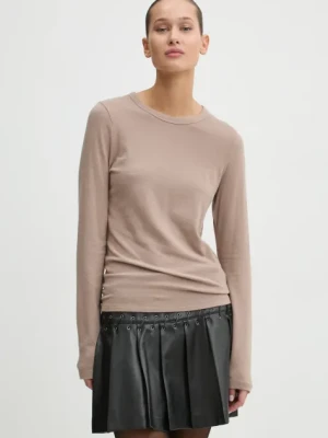 Abercrombie & Fitch longsleeve damski kolor beżowy KI139-4756
