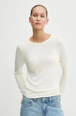 Abercrombie & Fitch longsleeve damski kolor beżowy KI139-4833