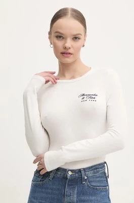 Abercrombie & Fitch longsleeve damski kolor beżowy KI157-4309