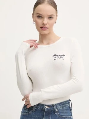 Abercrombie & Fitch longsleeve damski kolor beżowy KI157-4309