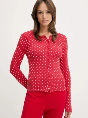 Abercrombie & Fitch longsleeve piżamowy damska kolor czerwony KI146-5107-500