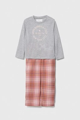 Abercrombie & Fitch piżama dziecięca kolor różowy wzorzysta