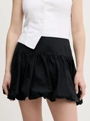 Abercrombie & Fitch spódnica bawełniana kolor czarny mini rozkloszowana KI143-5062