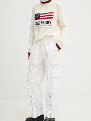 Abercrombie & Fitch spodnie beżowy