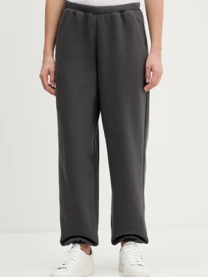 Abercrombie & Fitch spodnie dresowe damskie kolor szary gładkie KI147-5141-955