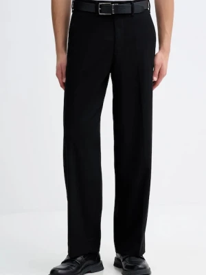 Abercrombie & Fitch spodnie męskie kolor czarny proste KI130-5124-900