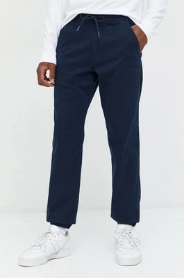 Abercrombie & Fitch spodnie męskie kolor granatowy