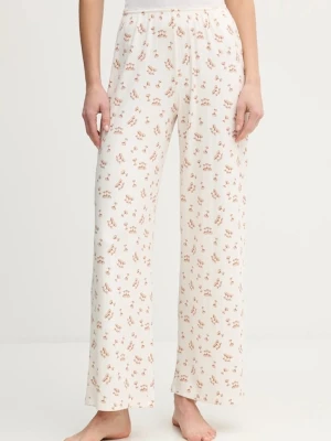 Abercrombie & Fitch spodnie piżamowe damska kolor beżowy KI146-5113-110