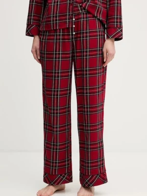 Abercrombie & Fitch spodnie piżamowe damska kolor bordowy KI146-5099-556