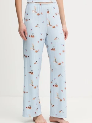 Abercrombie & Fitch spodnie piżamowe damska kolor niebieski KI146-5112-111