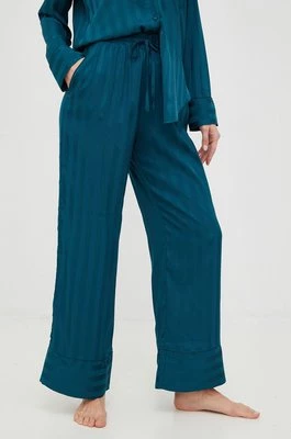 Abercrombie & Fitch spodnie piżamowe damskie kolor zielony