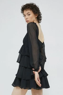Abercrombie & Fitch sukienka kolor czarny mini rozkloszowana