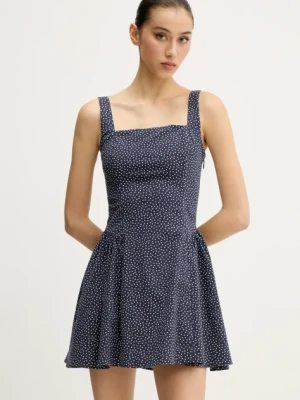 Abercrombie & Fitch sukienka kolor granatowy mini rozkloszowana KI159-5485
