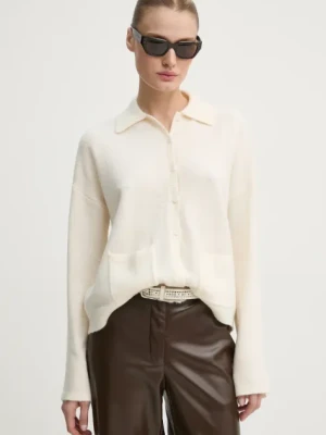 Abercrombie & Fitch sweter damski kolor beżowy lekki KI150-4223