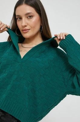 Abercrombie & Fitch sweter damski kolor zielony