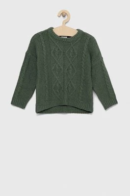 Abercrombie & Fitch sweter dziecięcy kolor zielony lekki