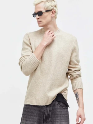 Abercrombie & Fitch sweter męski kolor beżowy