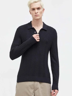 Abercrombie & Fitch sweter męski kolor czarny lekki