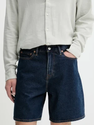 Abercrombie & Fitch szorty jeansowe męskie kolor granatowy KI128-5029